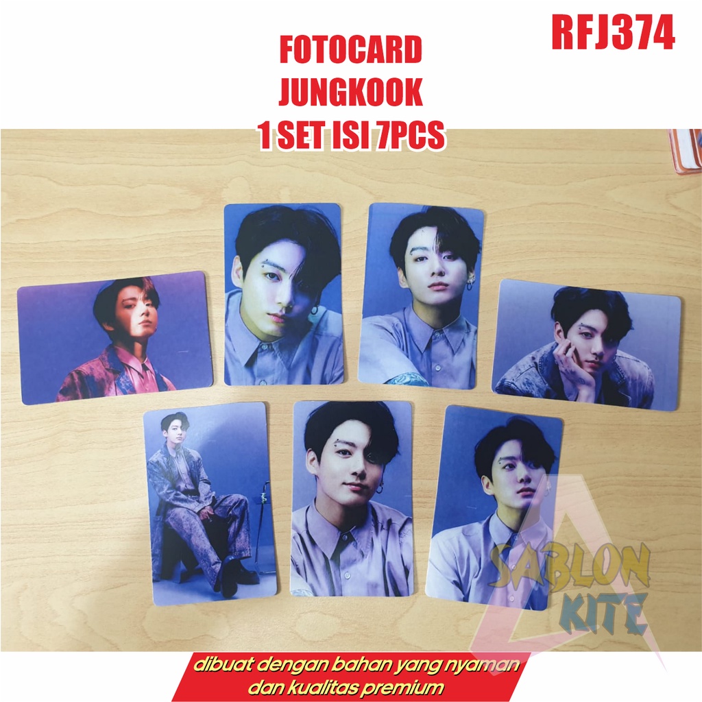 MURAH!!! FOTOCARD JUNGKOOK JK 1SET ISI 7PCS RFJ374