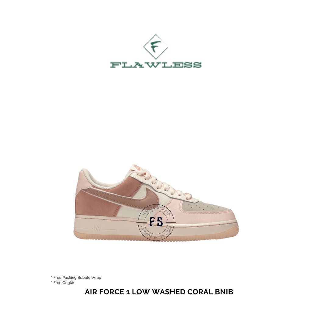AIR FORCE 1 LOW WASHED CORAL BNIB