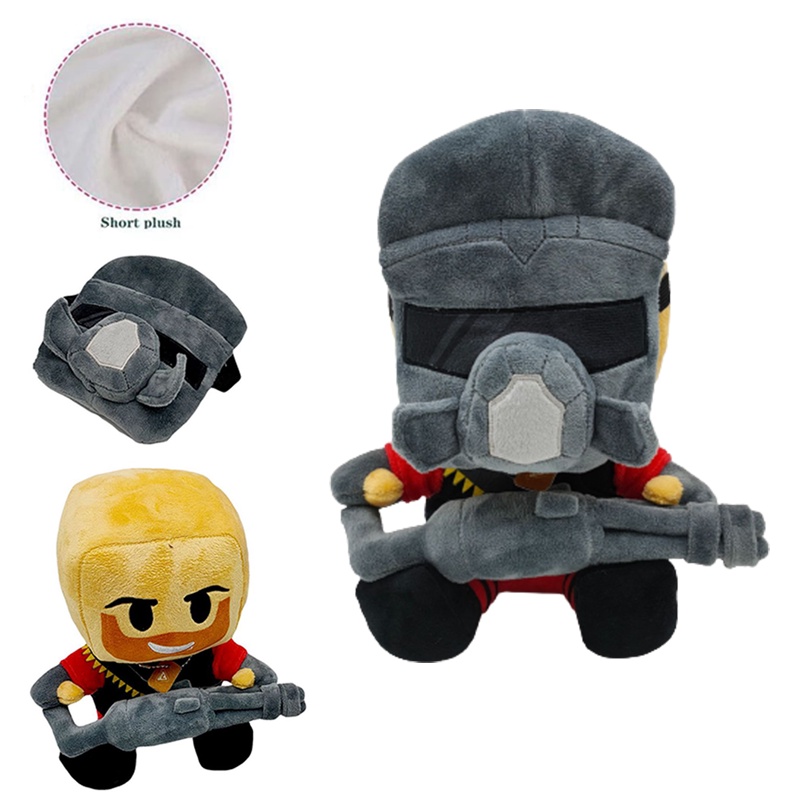 Rusty Breaker Brawl Stars Minigunner Mainan Mewah Bahan Kain Polyester Lembut Untuk Awet