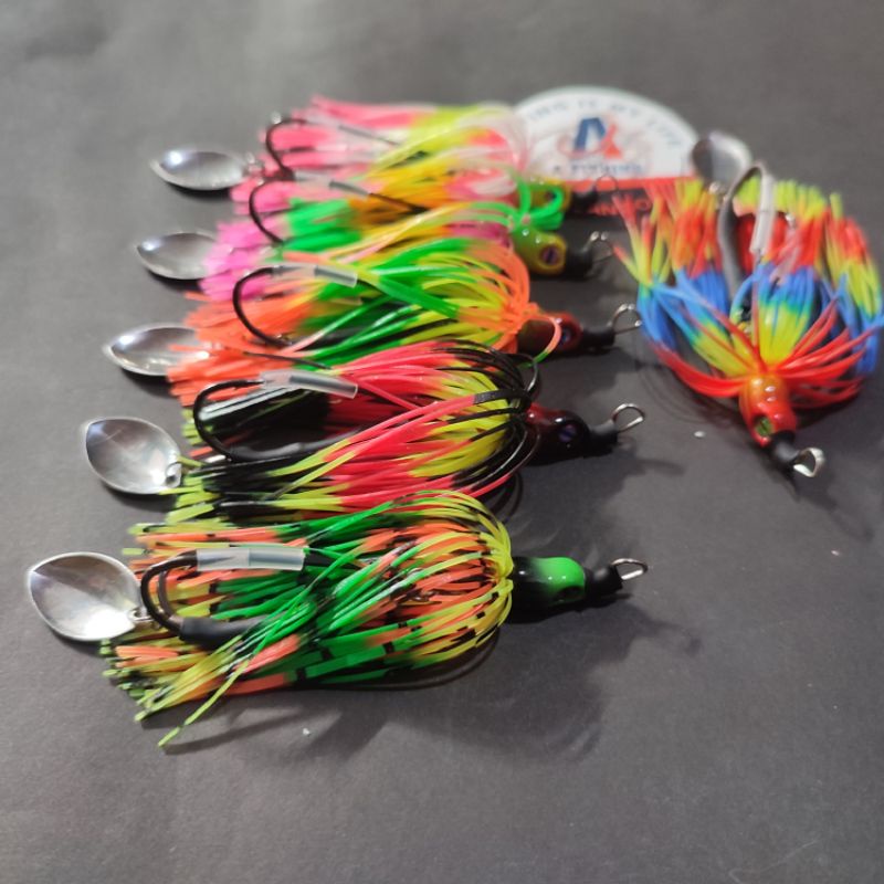 SPIN FISH SPINER BAIT DOUBLE HOOK 11GRAM I UMPAN CASTING IKAN GABUS DAN TOMAN