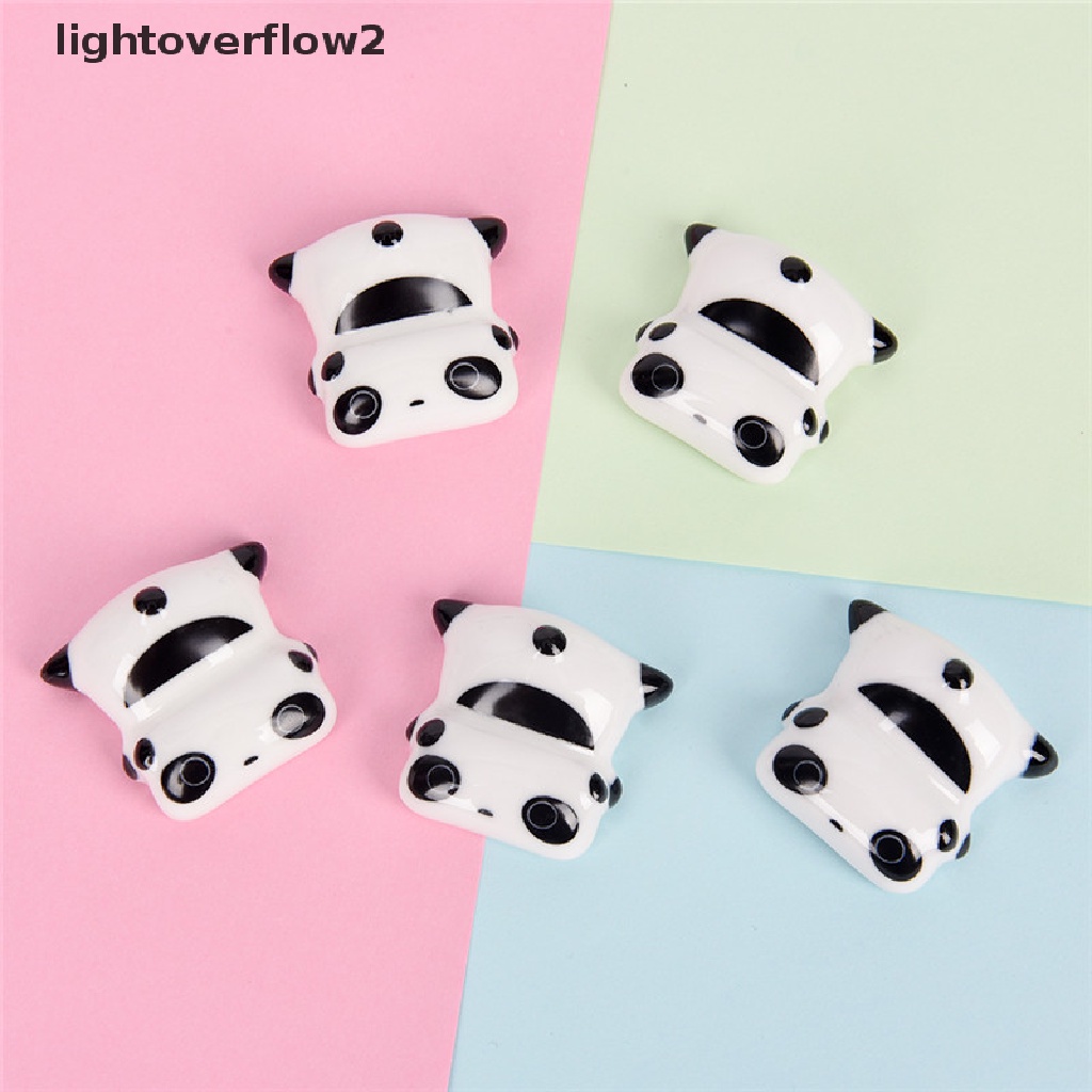 (lightoverflow2) Stand Holder / Dudukan Kuas Nail Art / Manicure Bentuk Panda Lucu Bahan Keramik (ID)