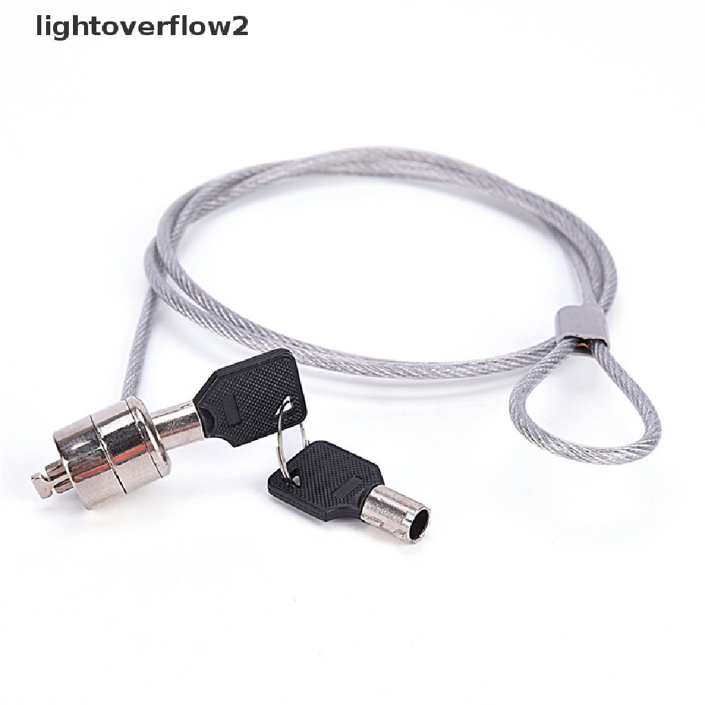 (lightoverflow2) Kunci Pengaman Laptop / Notebook / Komputer PC Model Kabel (ID)