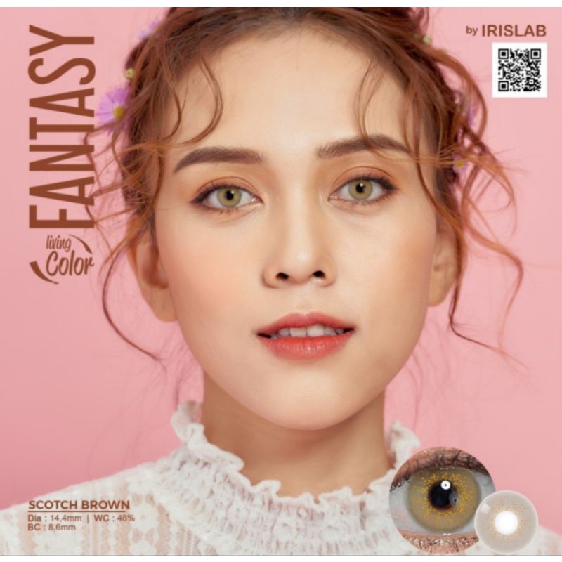 Fantasy Living Color Softlens Warna Ukuran Normal Sampai -2.50