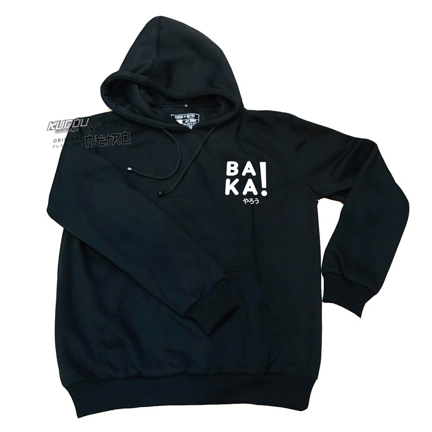 Hoodie Baka Japan Black