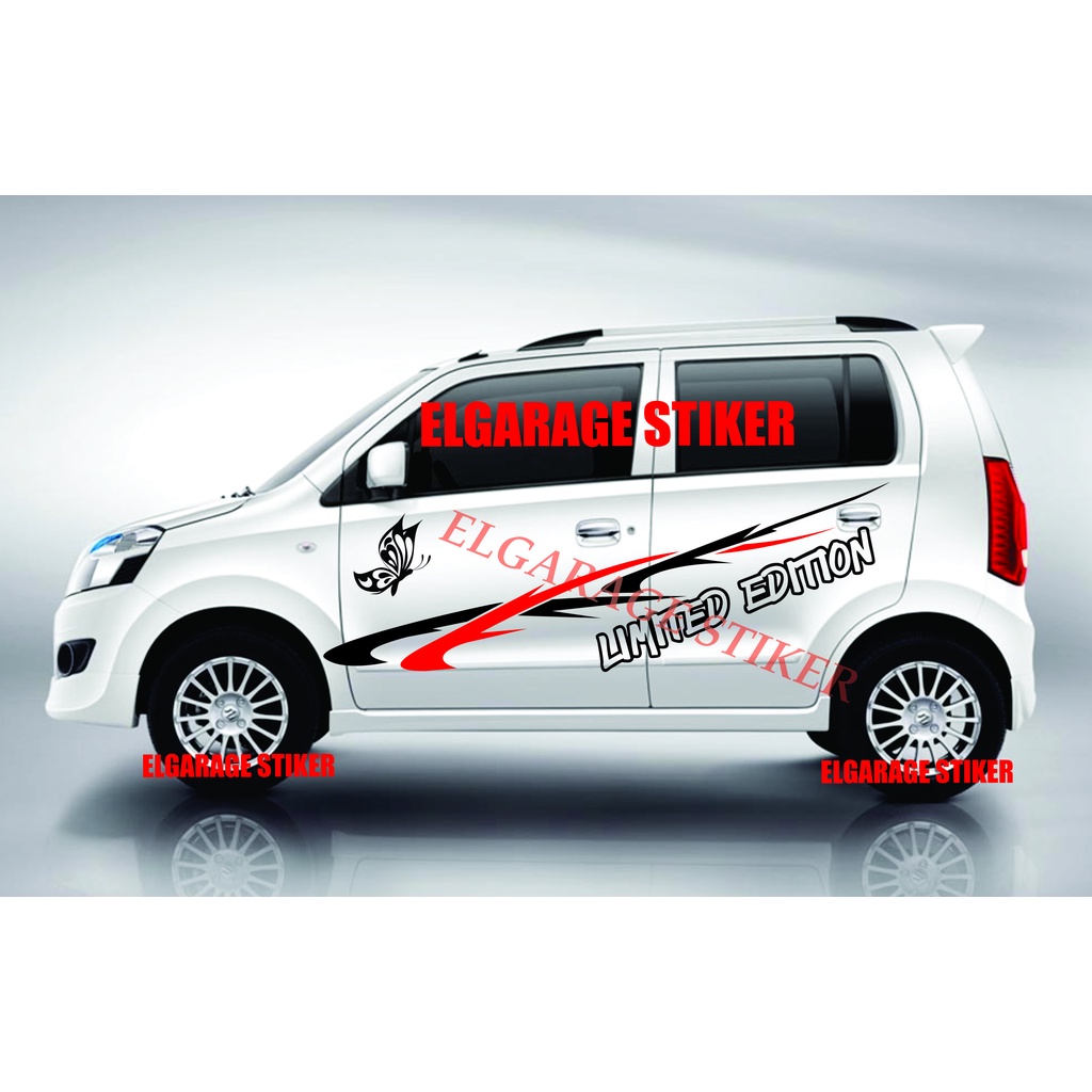 Stiker mobil suzuki wagon r stiker body samping mobil wagon r stiker list body mobil karimun