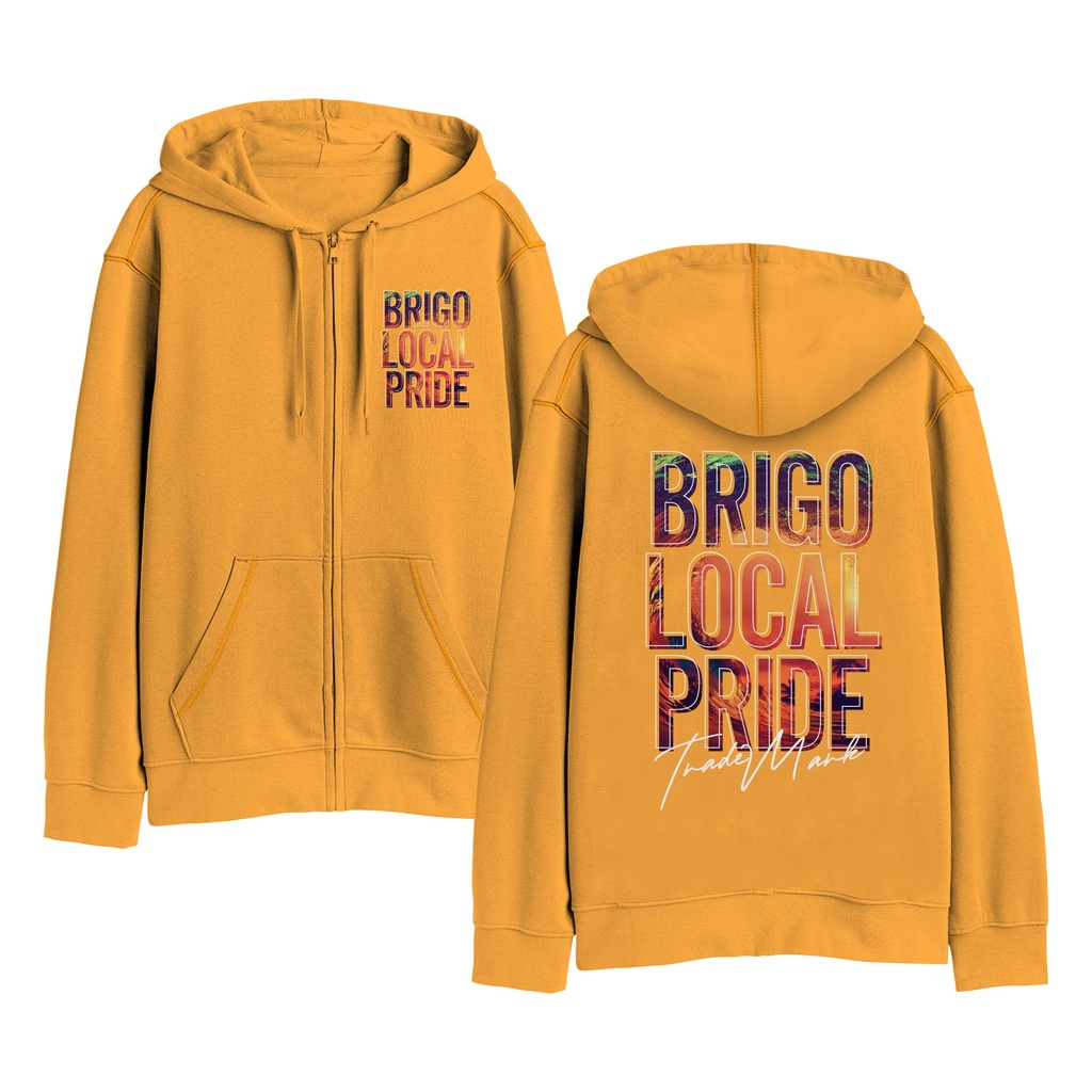 BRIGO Zipper Jumper Hoodie Sunset II Sweater Hoodie Resleting BRIGO Sunset Sablon DTF Fleece Cotton IIM-XXL (Pria &amp; Wanita) Free stiker&amp;Gantungan Kunci