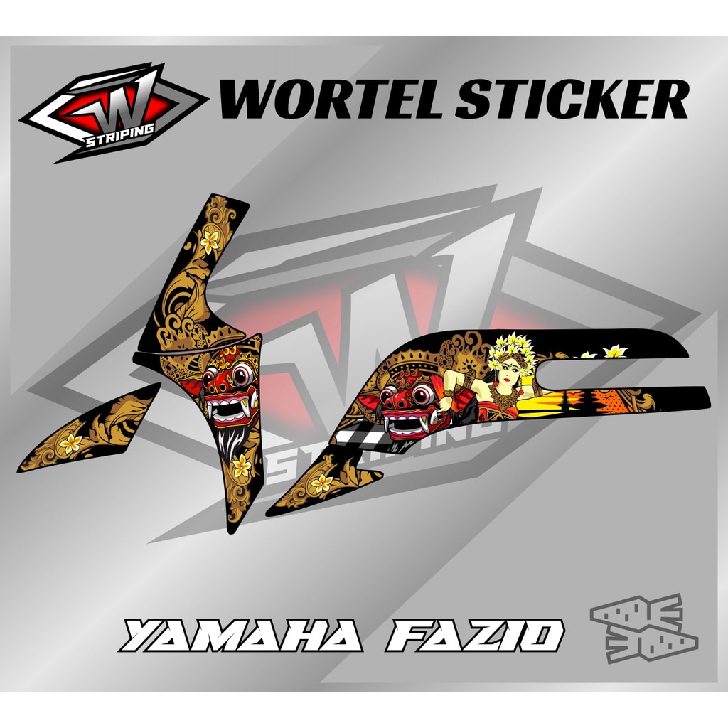 Striping Fazio-Stiker Hologram Decal Motor Fazio barong