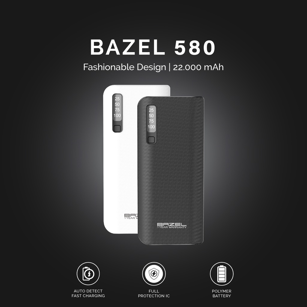 Bazel 580 powerbank 22.000mah digital display