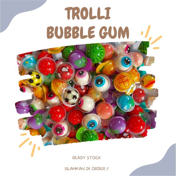 

Gummy Jelly Korea - Trolli Planet Bubble Gum / Permen Trolli Bola Mata Soccer Botol Susu Dot Halal||PERMEN TIK-TOK VIRAL LUNAK