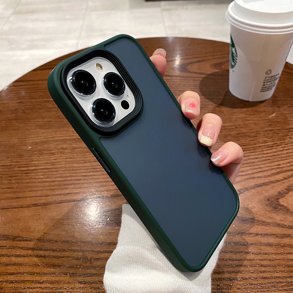 Case Pelindung Kamera matte Buram shockproof Untuk iphone 14 pro max 14 plus 13 12 pro max 13 pro max