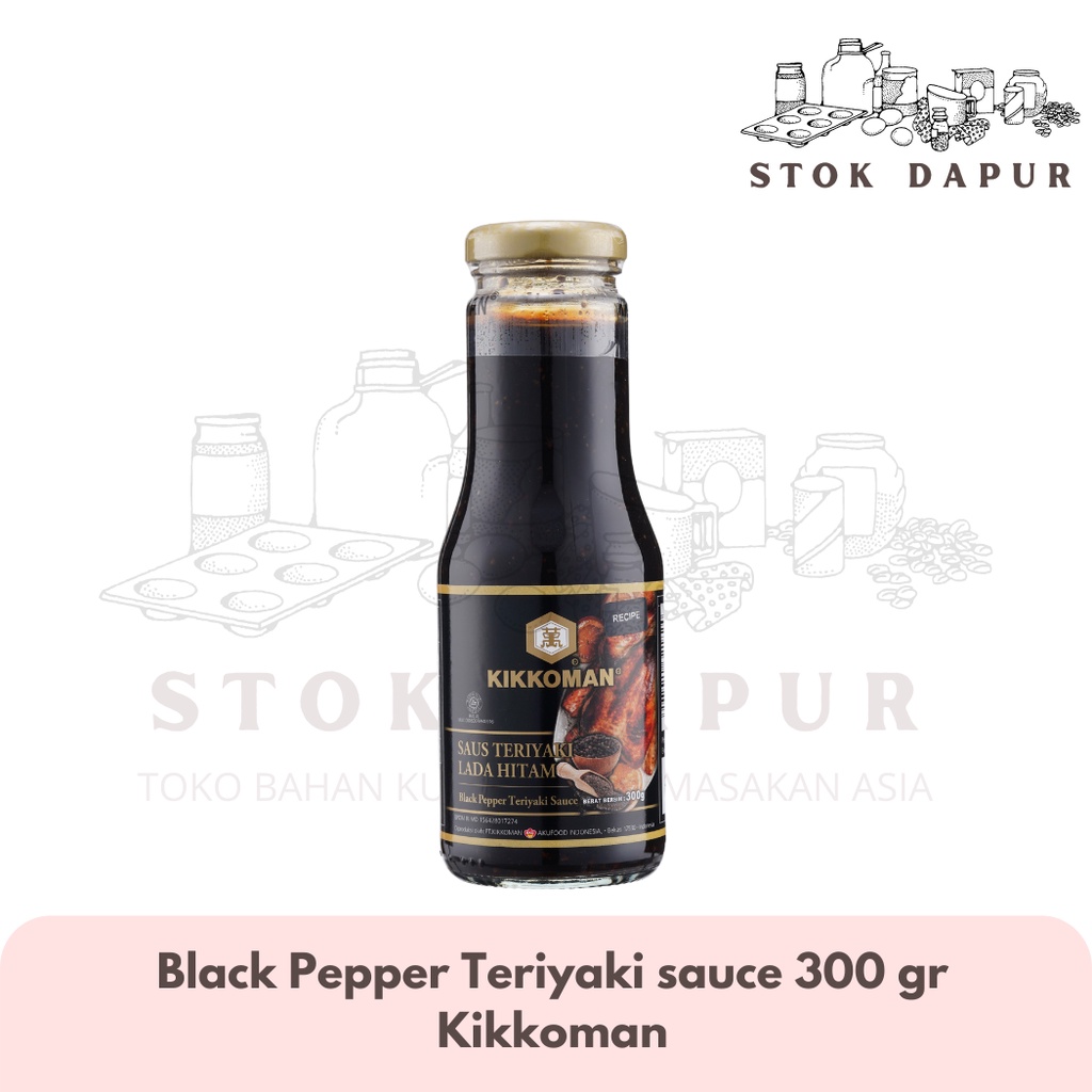 

Kikkoman Black Pepper teriyaki sauce / Saus teriyaki 300 gr