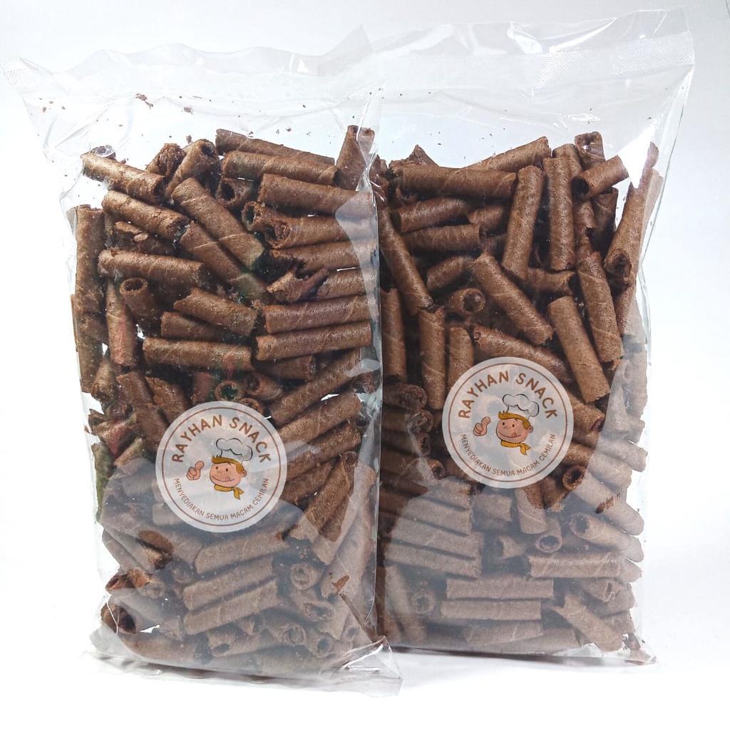 

Wafer Roll Astor Mini Wafer Chocolate 500gr / Wafer Roll Coklat Creamy