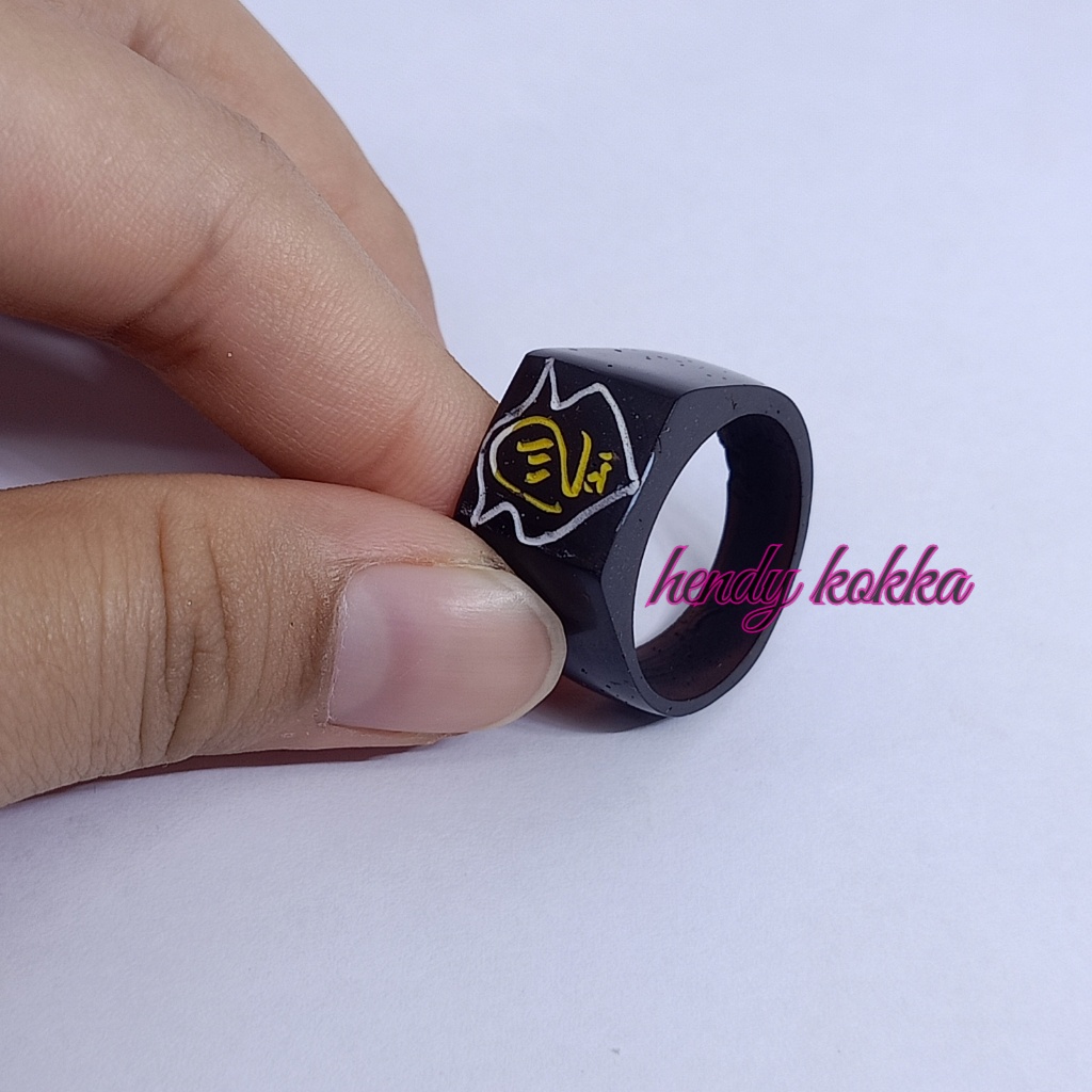 cincin kokka kaukah kaokah terompah hitam