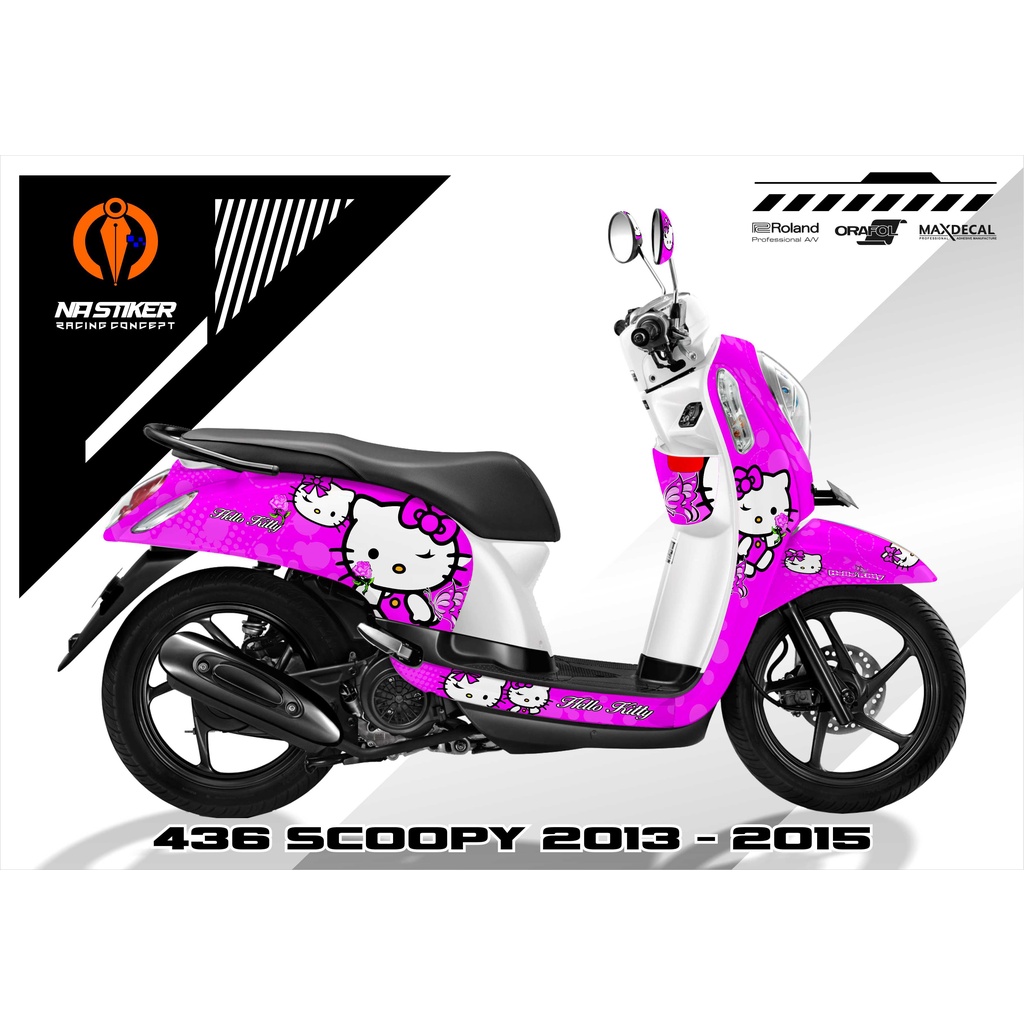 DECAL SCOOPY FI 2013-2015 HELLOKITY FULLBODY SCOOPY-436