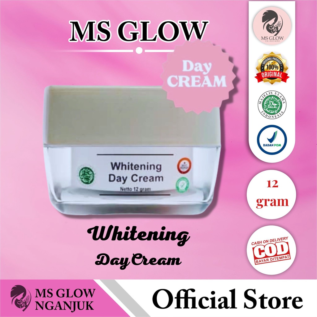 [BPOM] WHITENING DAY CREAM MS GLOW ORIGINAL - CREAM PAGI MS GLOW, DAY CREAM MS GLOW, CREAM WAJAH, CR