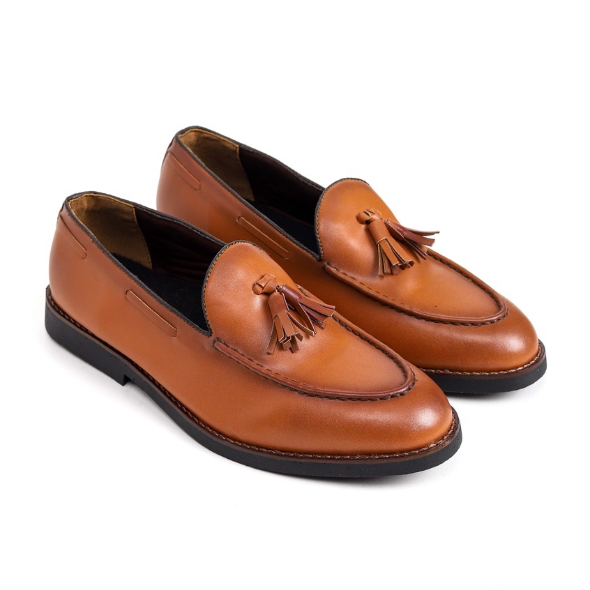 VICTORY BROWN |ManNeedMe x Lvnatica| Sepatu Loafers Pria Formal Kantor