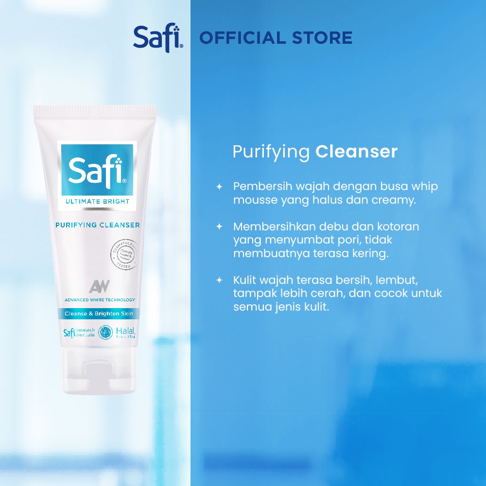 𝐑𝐀𝐃𝐘𝐒𝐀 - Safi Ultimate Bright / Safi White Expert | Cleanser Exfoliator Essence Refiner Day Night Cream