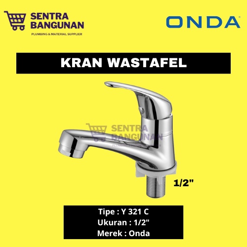 KRAN WASTAFEL ONDA Y 321 C 1/2" INCH / KERAN CUCI TANGAN Y321C
