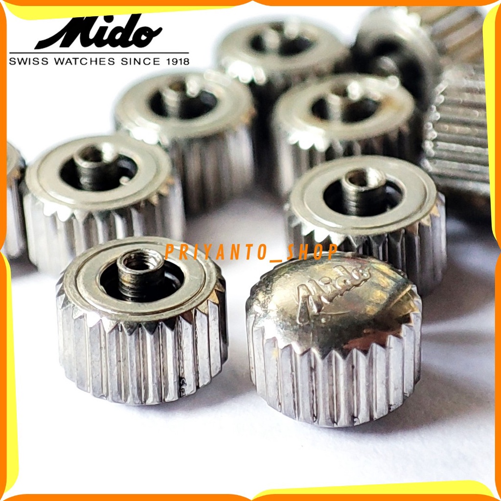 Knop kenop putaran jam tangan Mido 4.5mm Crown mido Multifort