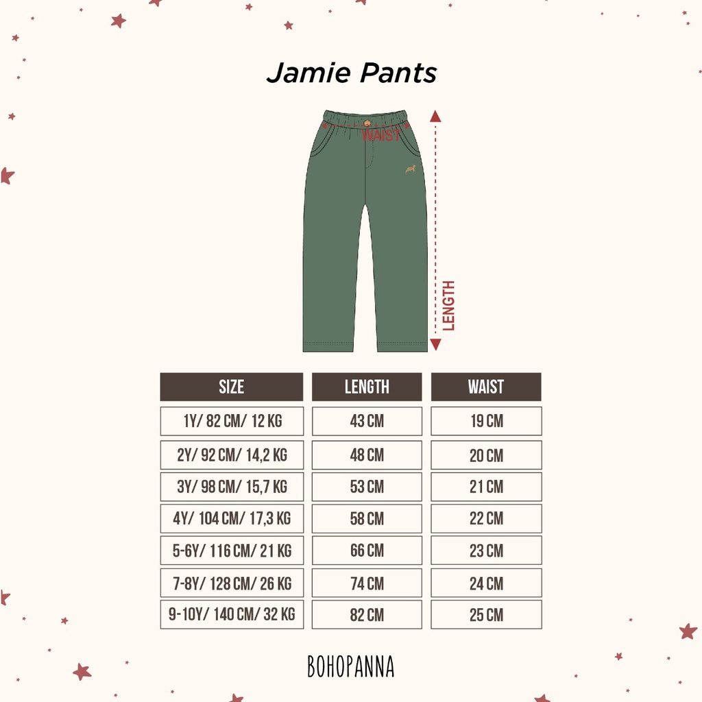 PROMO 7.7 PROMO BAJU LEBARAN MURAH BOHOPANNA Jamie 1-10 Tahun Jamie Long Sleeve Top / Jamie Long Pant