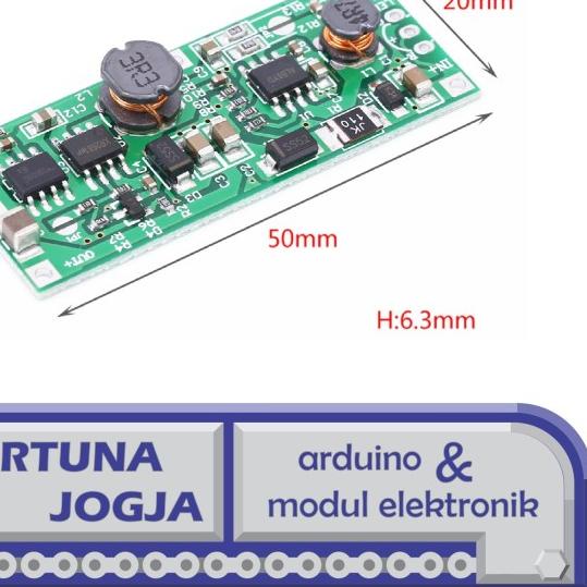 Modul Kit Mini UPS Backup Power Input DC 5-12V Output DC 9V atau 12V
