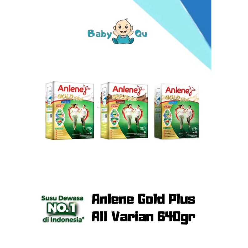 

Anlene Gold 640 gr / Plain, Coklat, Vanila / Azzamode