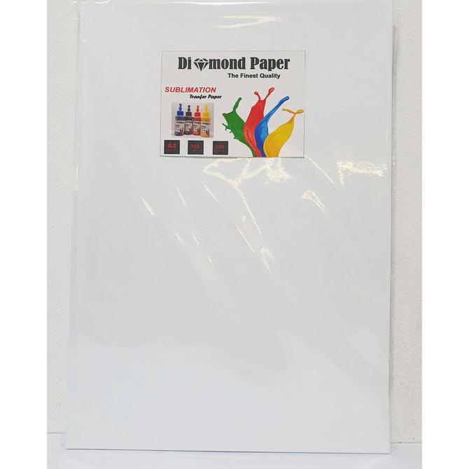 

SALE KERTAS SUBLIM / TRANFER PAPER SUBLIM DIAMOND UKURAN A4 100LEMBAR 100GS