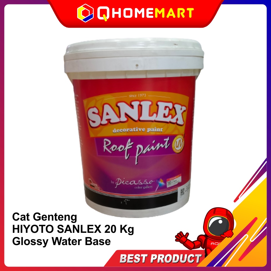 Jual Cat Genteng Hiyoto Sanlex 20 Kg Glossy Water Base Shopee Indonesia 0594