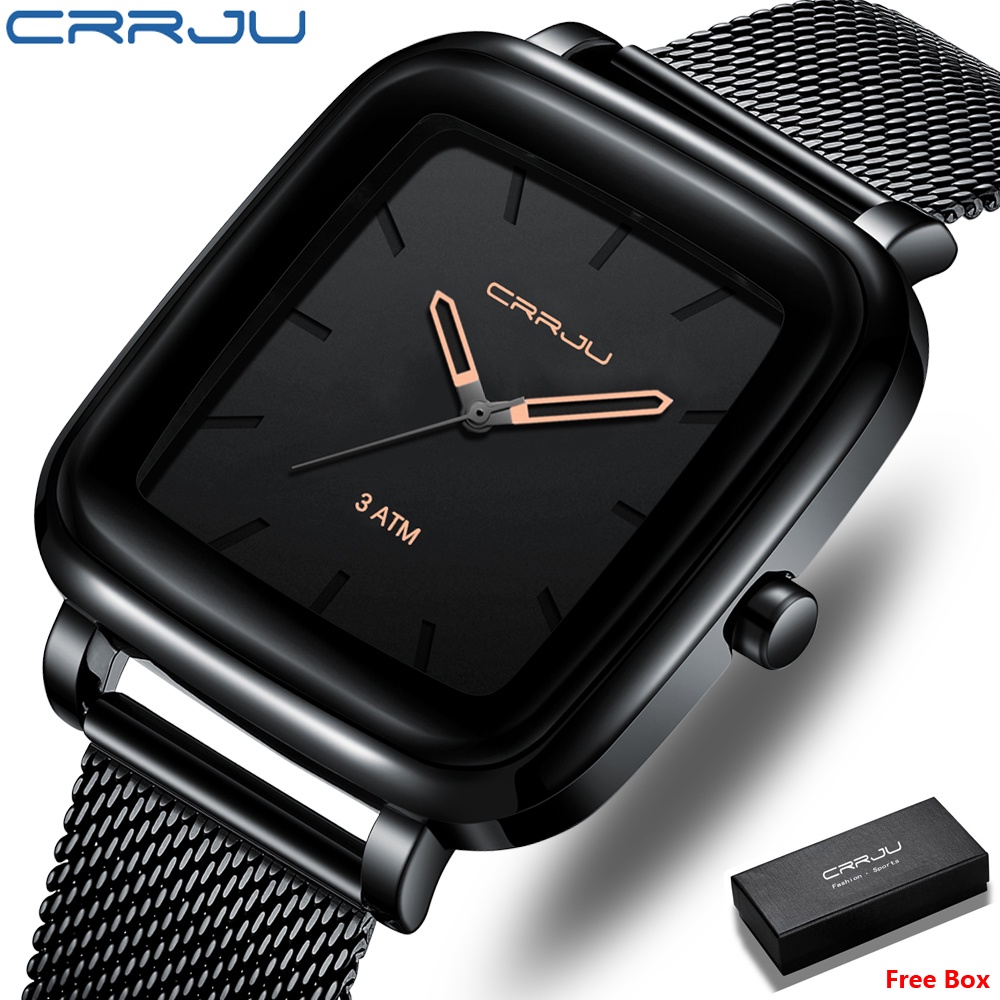 TERBUKTI ASLI ORIGINAL GARANSI UANG KEMBALI  JAM TANGAN WANITA CRRJU JAM TANGANn KUARSA TAHAN AIR FA