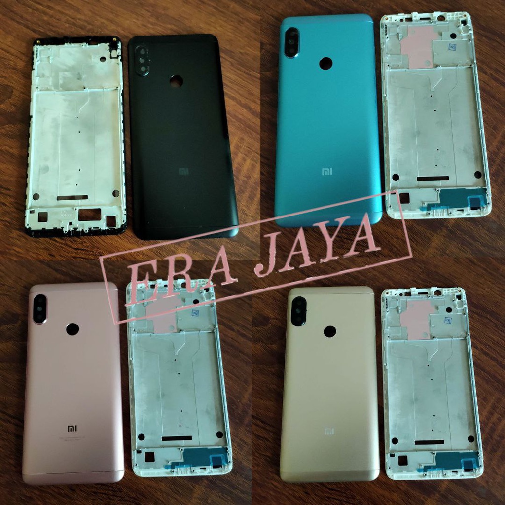 XIAOMI REDMI NOTE 5 - Casing Kesing Fullset Xiaomi Redmi Note 5 / Note 5 Pro Backdoor + Frame Lcd Xi