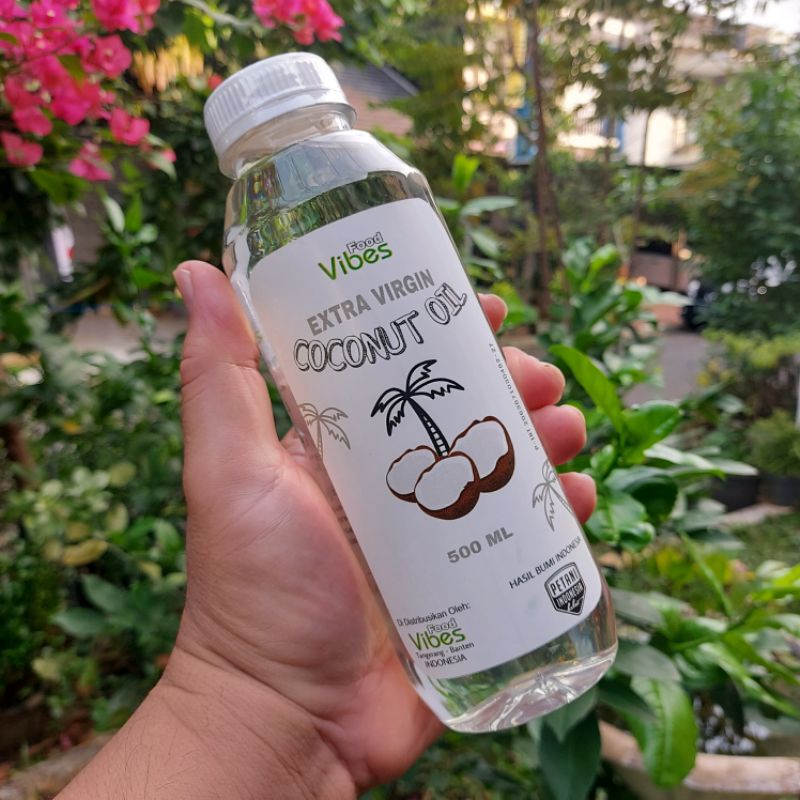 

VCO EXTRA VIRGIN COCONUT OIL 500 ML MINYAK KELAPA MURNI - DIET VCO VIBES FOOD BENING DAN TIDAK BAU TENGIK