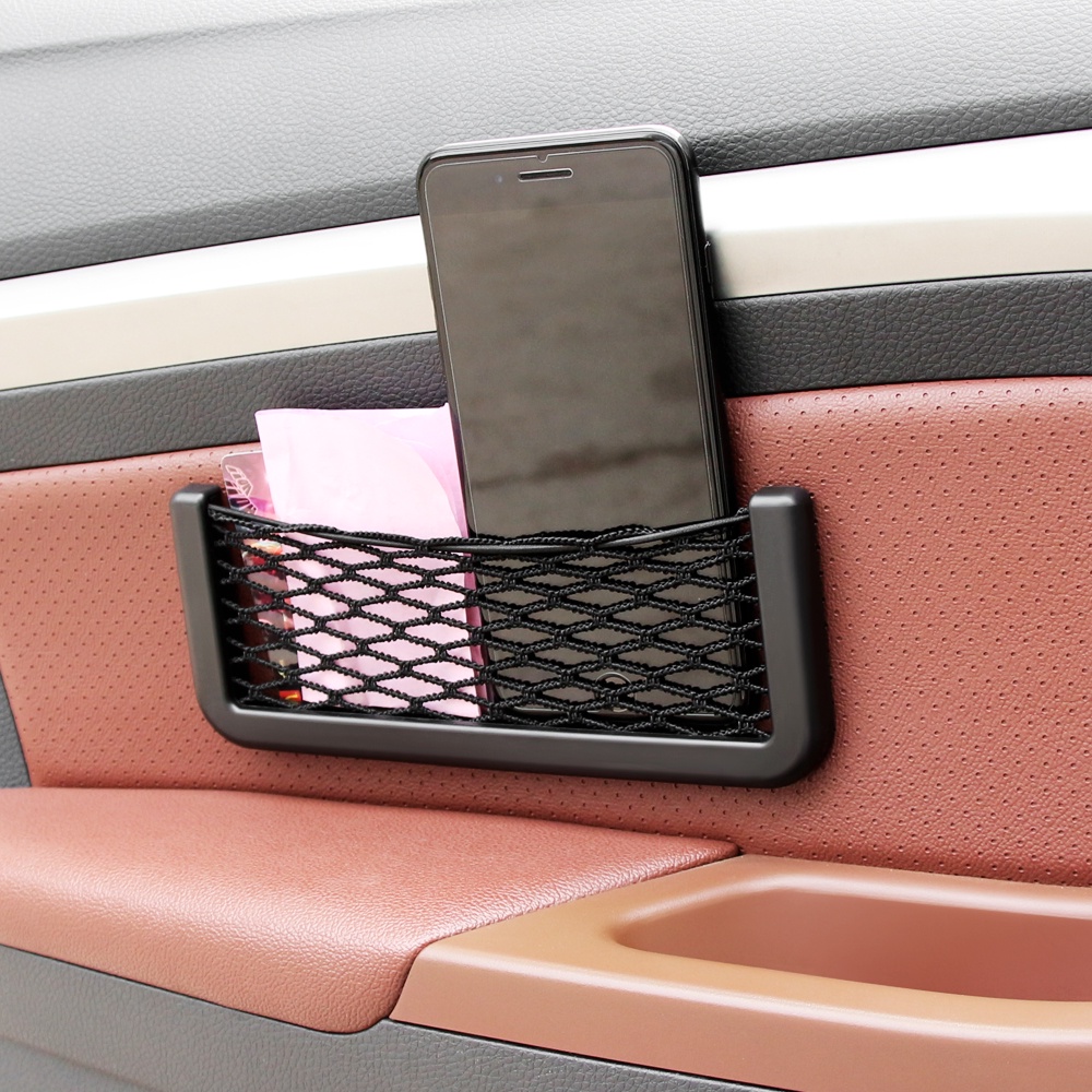 Klip Penyimpanan Tas Penyimpanan Jaring Mobil Phone holder Jaring Tali Elastis Aksesoris Mobil