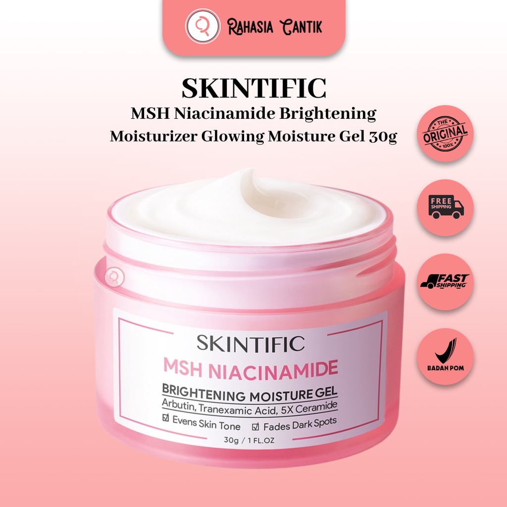 Jual SKINTIFIC MSH Niacinamide Brightening Moisturizer Glowing Moisture