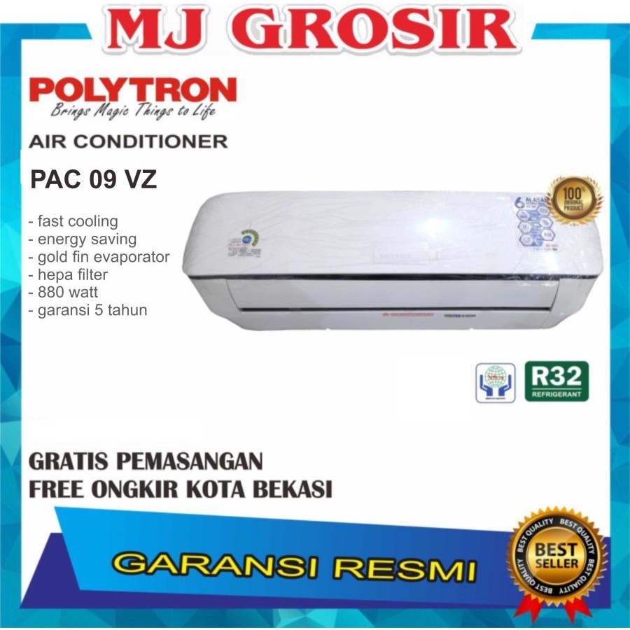 AC POLYTRON PAC 09 VZ 1PK + PASANG R410 AURORA NEUVA ICE STANDART LOW