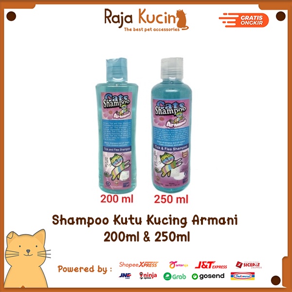 Shampoo kutu kucing armani 200ml