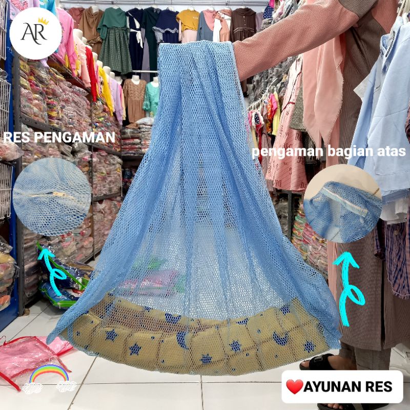 Ayunan Bayi menggunakan Res pengaman //ayunan bayi