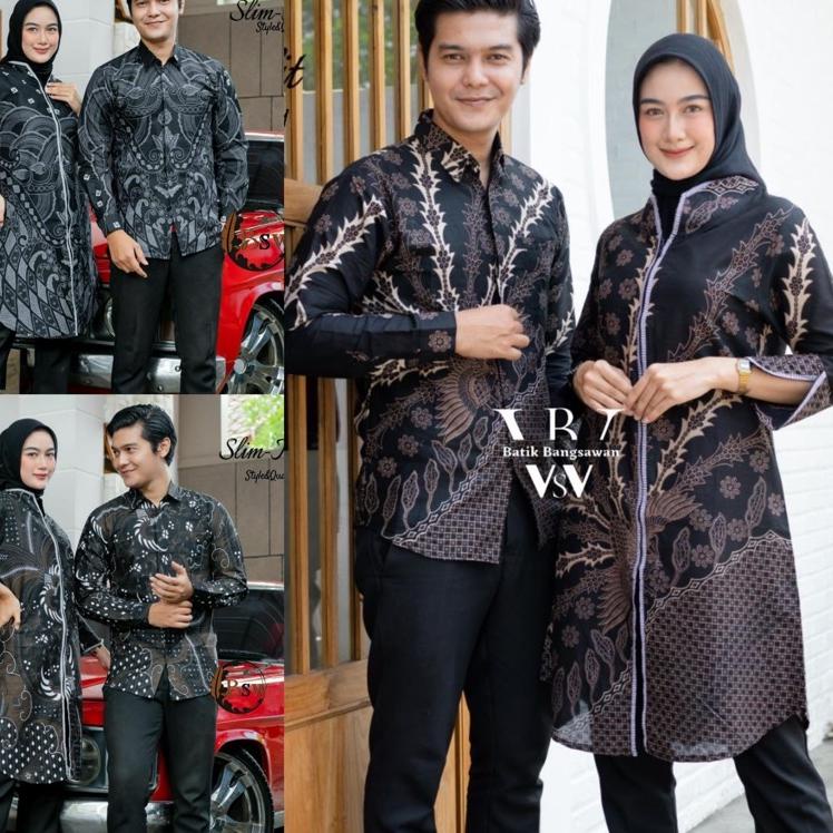 Batik Couple | Batik Couple Modern | Baju Batik Couple | Batik Tunik Couple • CPV.18Oc22ᴮ