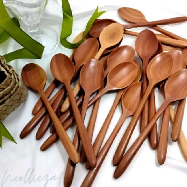 SENDOK MAKAN KAYU - SENDOK KAYU OVAL-Sendok Kayu-Sendok Makan