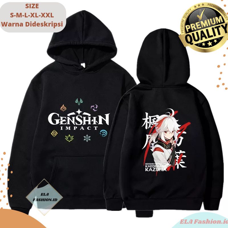 Hoodie Genshin impact Kaedehara Kazuha Hu Tao Anime