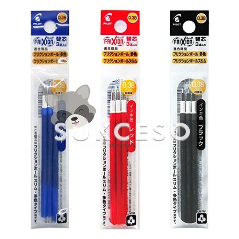 

Pilot REFILL Frixion Slim Set Isi 3 LFBTRF30UF-3-EX 0.38mm / Isi Ulang Pulpen Frixion