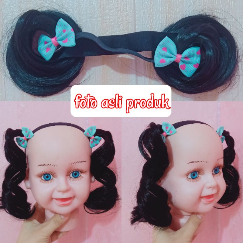 Headband Wig Baby Bandana Bayi Wig Curly Aksesoris Rambut Bayi Fashion Korea Style