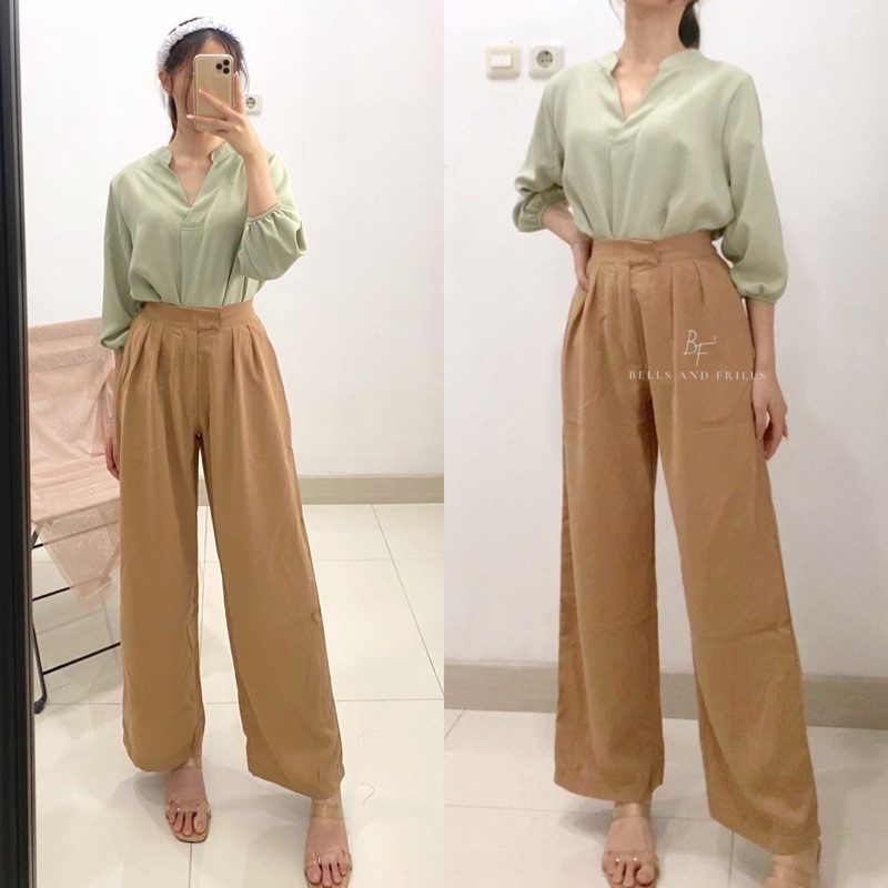 MASARI Pants / Celana Kait Formal / Celana Kerja Wanita / Office Pants / Kulot Kerja P14