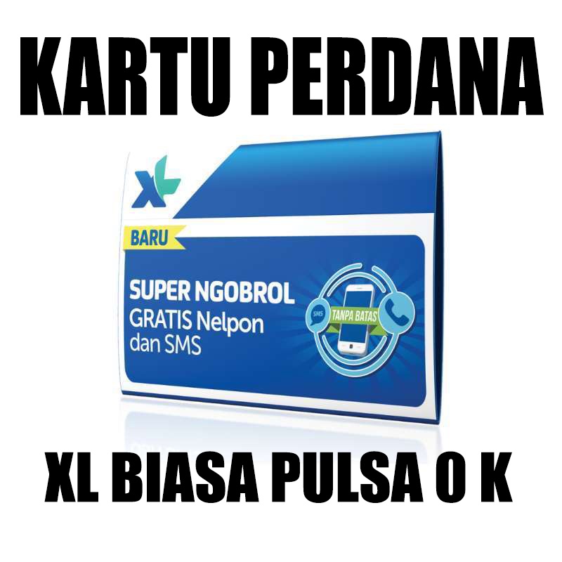 Kartu Perdana Biasa SP XL Pulsa 0 K - Bisa digunakan Secara Nasional