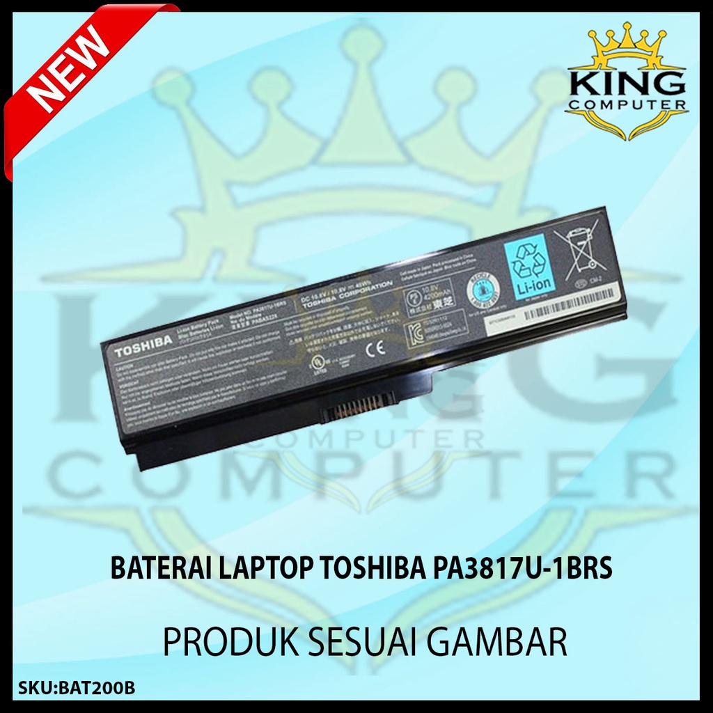 BATERAI BATTERY TOSHIBA 3817 PA3817 PA3817U PA3817U-1BRS