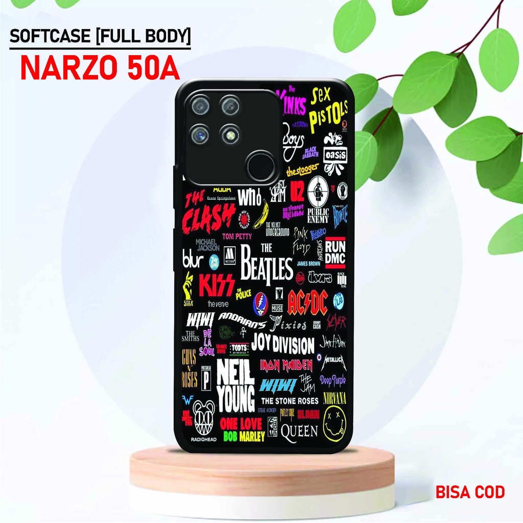 Softcase Kaca Kilau Realme Narzo 50A - ( SC 7 ) Case Full Body Realme Narzo 50A - Silikon Glossy Rea