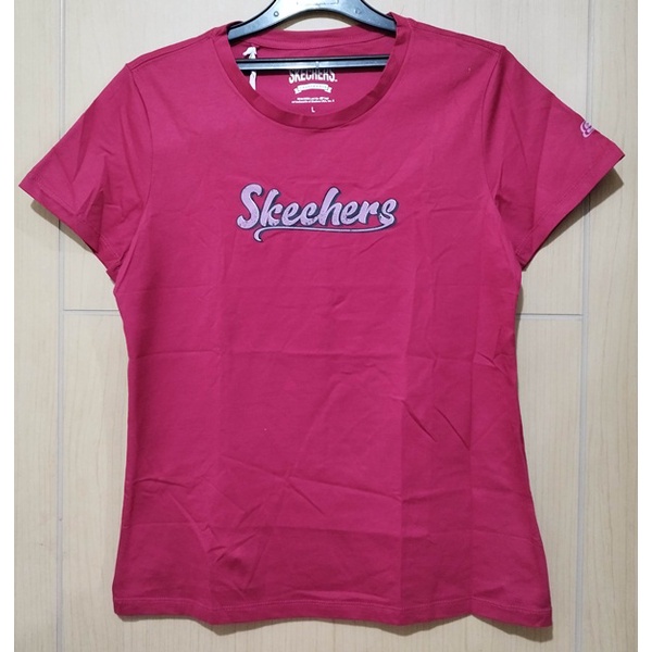 Kaos Tshirt Wanita Skechers Original Maroon