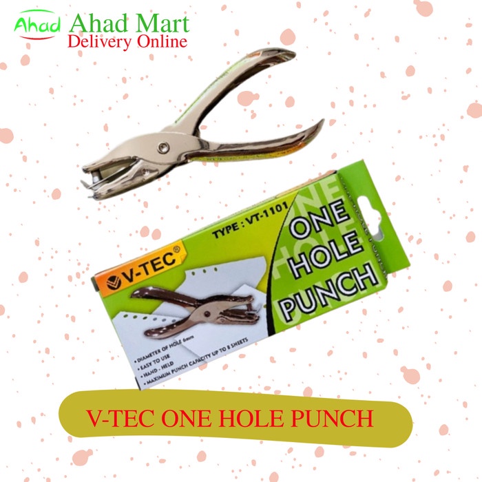 

Mudah V-Tec One Hole Punch / Pembolong Kertas 1 Lubang Bergaransi