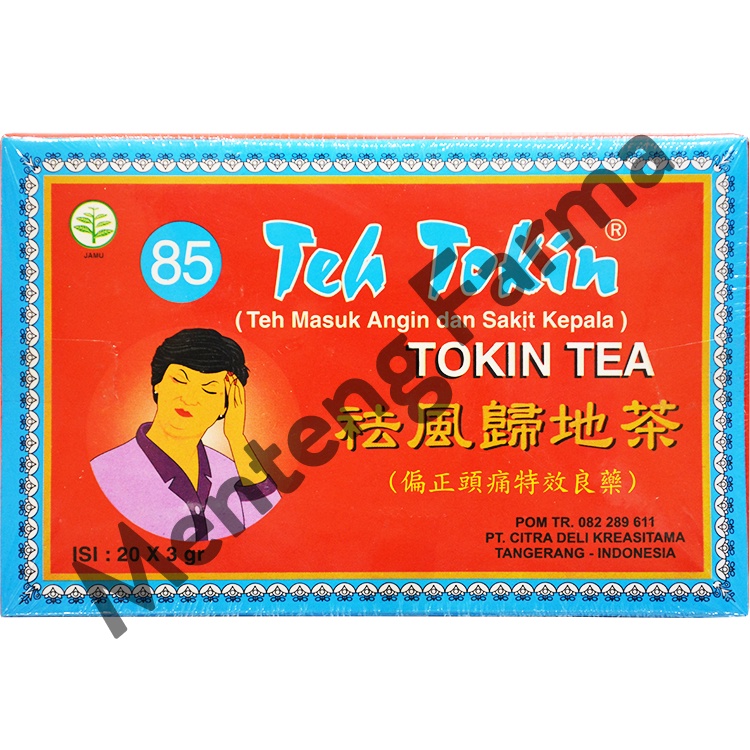 Teh Tokin 85 - Meredakan Masuk Angin, Flu, Pegal Linu dan Sakit Kepala