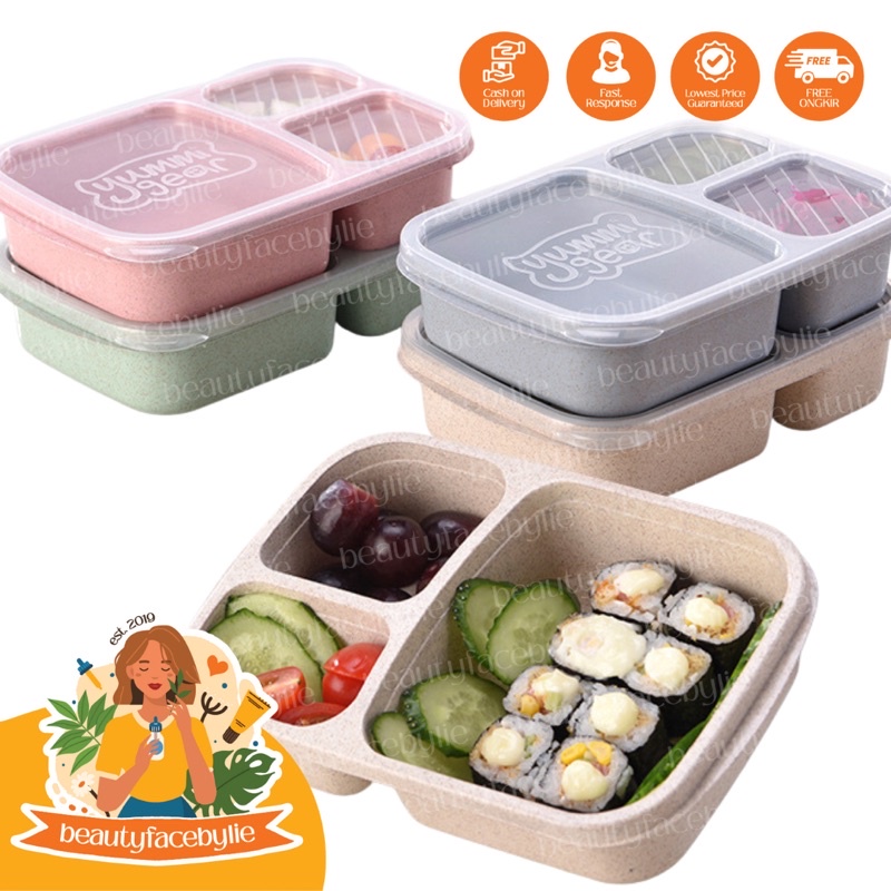 Tempat Makan Kotak Bekal Microwavable Lunch Box Kotak Makan Anak