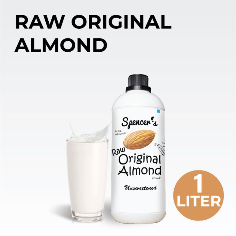 

RAW ORIGINAL ALMOND MILK 1Lt By Spencers ~ Unsweetened